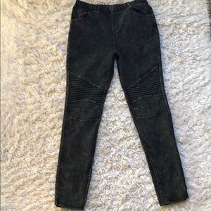 NWOT Black Moto Jeggings